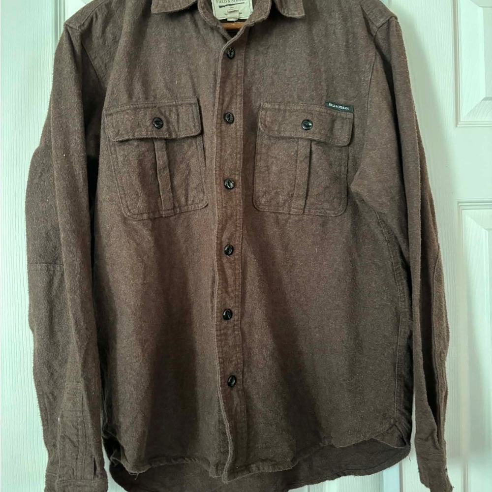 Field & Stream Men’s 2012 Dark Brown heavy weight Shirt